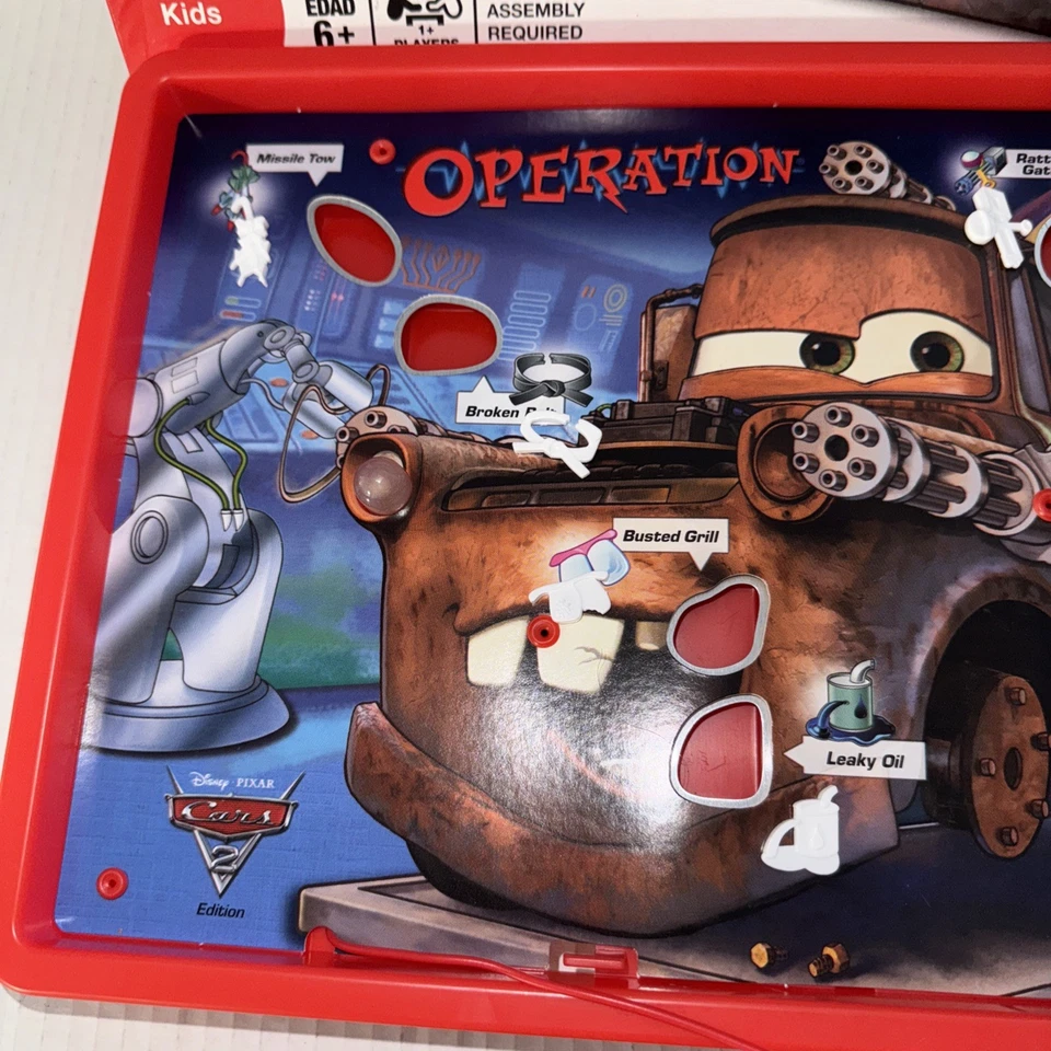 Operation Disney Pixar Cars 2 Board Game Hasbro 2011 - Image 3 of 4