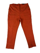 NWT Boohoo Women’s Orange Tapered Dress Pants Size 10