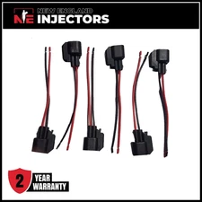EV6 Fuel Injector Quick Disconnect Pigtails Set 6 USCAR Ford Bosch Siemens Deka