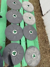 Quantity Of Eight (8) Flow Below Wheel Covers 22.5” Used Good Condition 