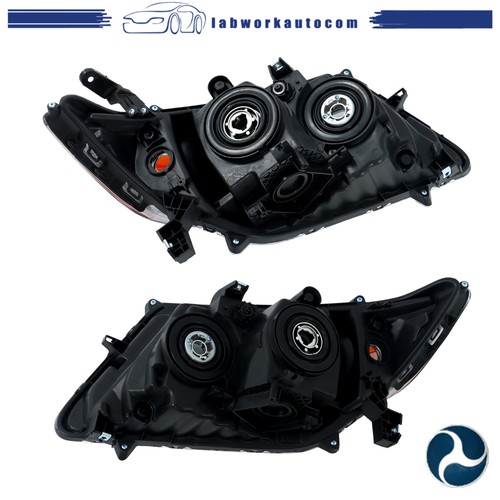 Chrome Housing For Honda Odyssey 2011-2017 Halogen Front Headlights Amber Pair - Picture 10 of 17