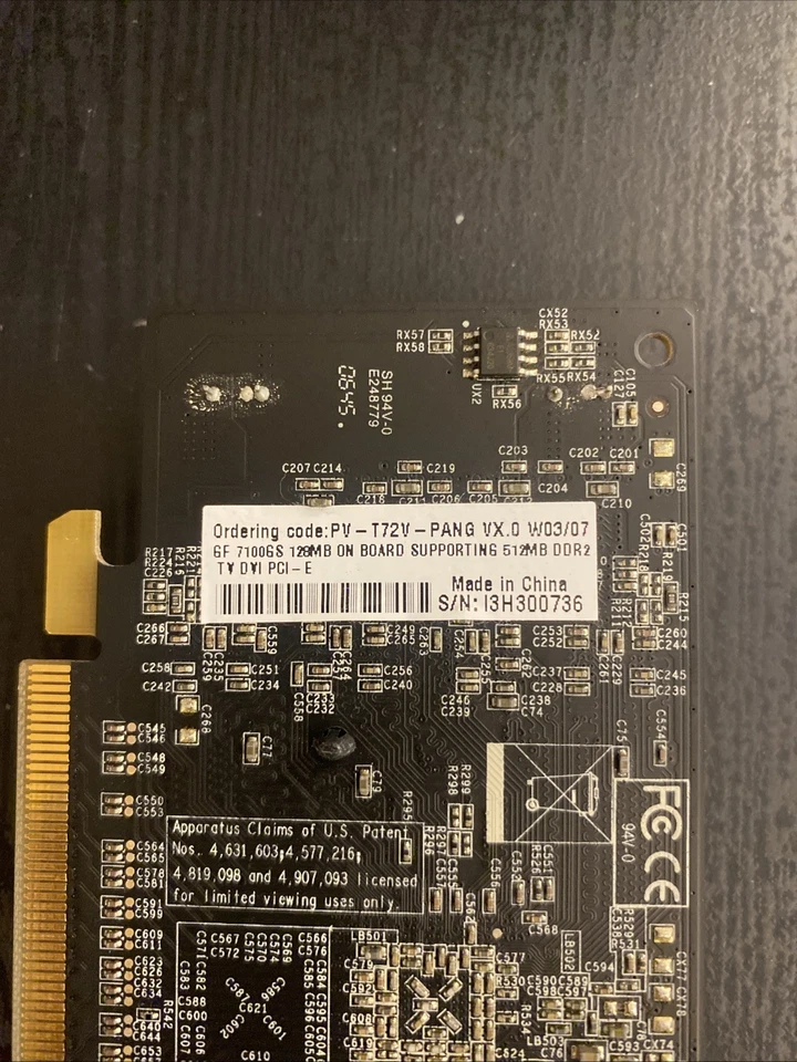 Tarjeta de video XFX-GeForce 7100GS 128 MB TV-OUT DVI-D VGA PCIe Foto 3 de 4