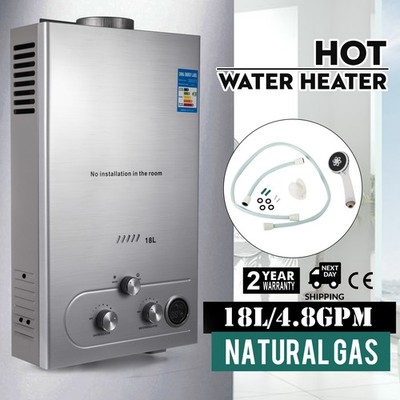18L Natural Gas Hot Water Heater Instant Boiler On Demand Tankless Water Heater