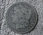 1890-CC Carson City circulated U.S. Morgan  Silver  Dollar from storied Mint #3