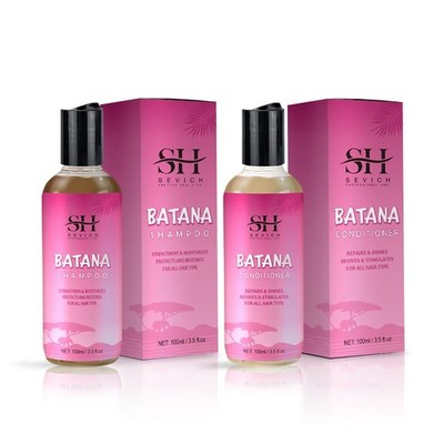 SEVICH Batana Oil Shampoo & Conditioner - 2Pcs 3.5 Fl Oz (Pack of 2), Brown