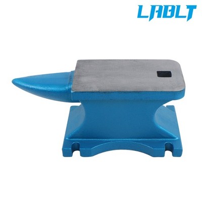 LABLT 44 lb Blacksmith Anvil Cast-Iron 20 kg Heat Treated Long Round Horn