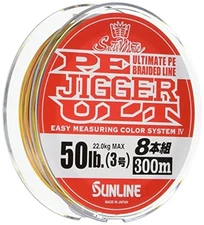 SUNLINE PE Line  Saltimate  Jigger ULT  Set of 8  984.1 ft (300 m)  No. 3  50