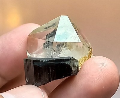 WoW Super Aesthetic Blue Cap Tourmaline with Quartz 17g