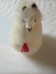 Model Alpaca Made With Real Alpaca Fiber 6” Tall