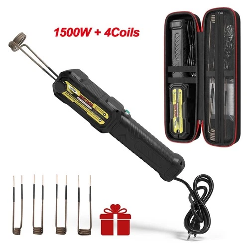 1500W Magnetic Induction Heater Kit, Flameless Bolt Heater with Multiple Coils