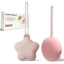 Silicone Pacifier Holder Case, Pacifiers Holder Pouch for Diaper Bag, Pacifie...