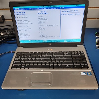 HP Pavilion G60-508us / Intel Celeron 900 / 3 GB RAM / NO HDD