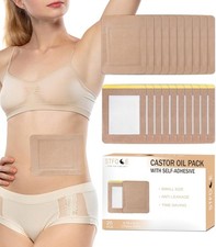 20pcs Castor Oil Pack Wrap, Portable Self-Adhesive, Disposable Castor Oil Pack O