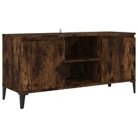 Tv-Schrank Mit Metallbeinen RäUchereiche 103,5X35X50 Cm