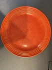 VINTAGE BAUER LOS ANGELES CALIFORNIA POTTERY ORANGE RINGWARE RING PLATE 9 1/2