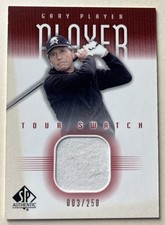 Muestra Upper Deck SP 2001 auténtica Gary Player Tour #’d 003/250 baja #