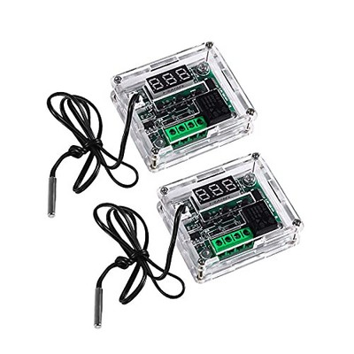 RUIZHI 2pcs W1209 with Case 12VDC Digital Temperature Controller Board Micro