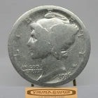 1916-S Mercury Silver Dime - #C55720NQ