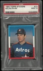 1982 Topps Stickers Baseball Nolan Ryan PSA 9