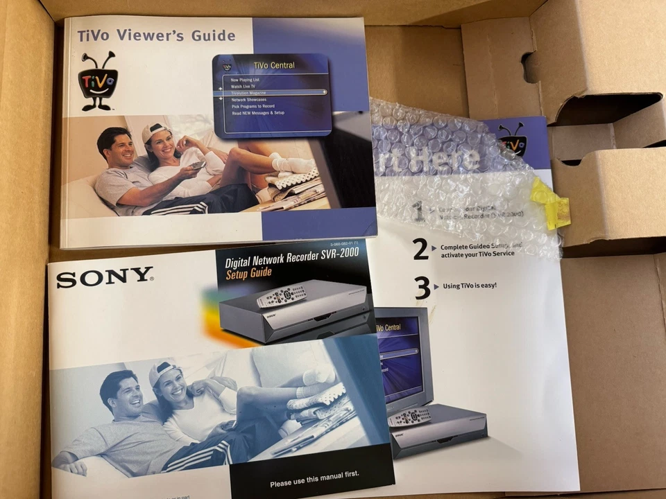 Grabadora de video digital Sony SVR-2000 TiVo 30 GB - sin control remoto - sin cable de alimentación Foto 2 de 4