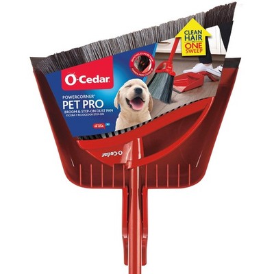 O-Cedar Pet Pro Broom Step-On Dustpan Remove 99 One Sweep Dustpan Removes 3