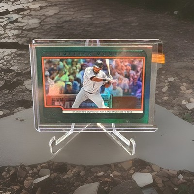 2025 Panini Three and Two #20 Pablo Sandoval Timeless Moments Green 2/5