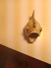 Vintage Ceramic Big Mouth Fish Ashtray  Occupied Japan