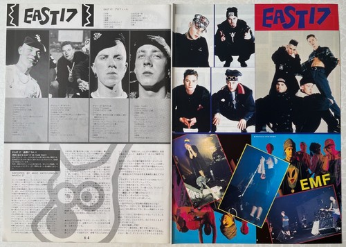 East 17 Brian Harvey 1993 CLIPPING JAPAN MAGAZINE IR 5M 3PAGE