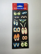 American Greetings Glow In The Dark Stickers Halloween Eyes 2 Sheets Sealed