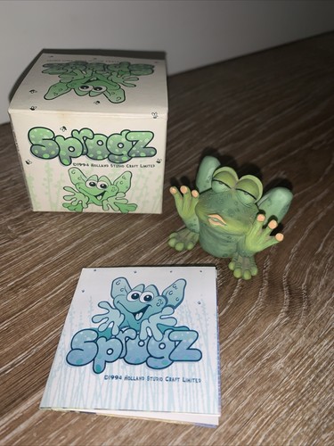 Sprogn Figur 1994 ""Französischer Kuss"" Frosch #SG007 mit Box und Zertifikat