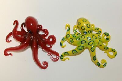 Boys Under The Sea Cake Toppers Keepsakes 3 D Octopus Figures 4 O1s O7s Ebay