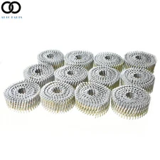 3600Pcs 15 Degree Siding Nails 2-1/4” x .092” Collated Wire Coil Full Round Head