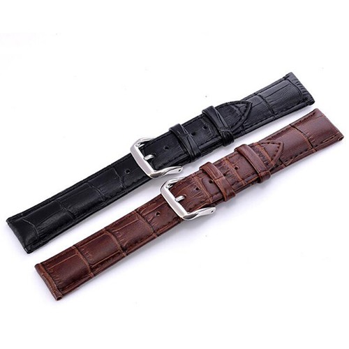 12-22MM Width Genuine Leather Watch Strap Strap Men Ladies Watch Strap US - Picture 11 of 54