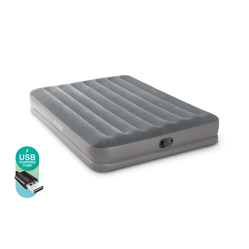 Intex Dura-Beam Prestige Inflatable Queen Airbed w/ Built-In USB Electric Pump - Picture 3 of 10