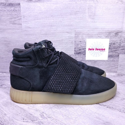 Adidas Tubular Invader Strap J Suede Sneaker Black Men's sz 8 | eBay