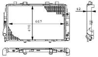 Mahle CR 247 000S KüHler, MotorküHlung FüR MERCEDES-BENZ