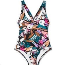 Women's Twist-Back Medium Coverage One Piece Swimsuit Kona Sol Medium 8-10 