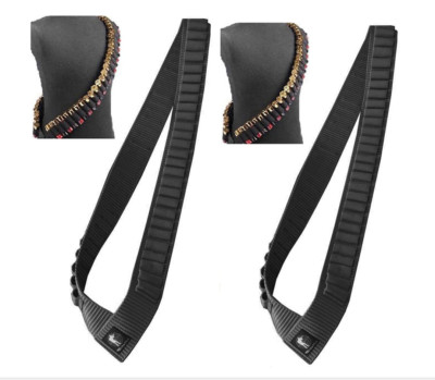 Shotgun Shell Bandolier Sling Holds 56 Rounds For 12ga & 20ga Shells Heavy Duty 