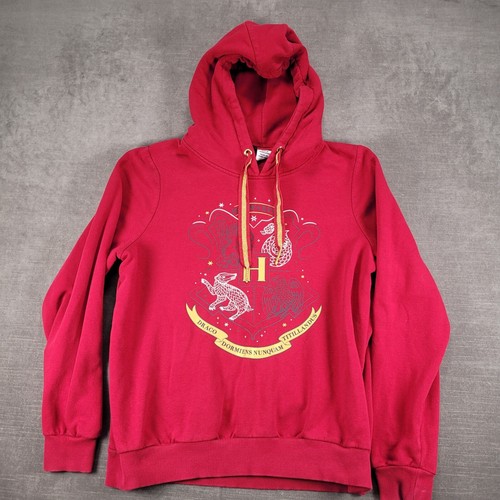 Harry Potter Hoodie Hogwarts Crest Graphic Pullover Sweatshirt Size S 4/6