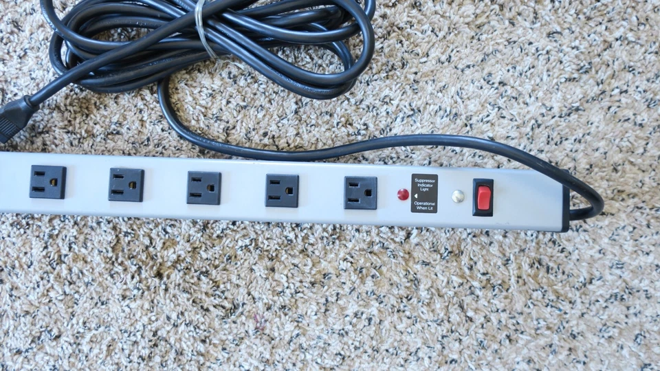 Kendall Howard 48" Power Strip 14ft Power Cord w/ 16 Outlets 1918-3-004 15Amp - Image 3 of 4
