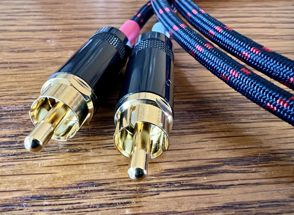 Cables RCA de fono tocadiscos para audiófilos JMB CABLE CO 5 pies con proyecto Gnd connect Foto 2 de 4