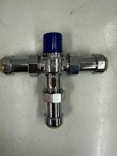 Jones Stephens C77469LF 3/4" 3/4" PlumBite Push On Thermostatic Mixing Valve - Picture 2 of 3