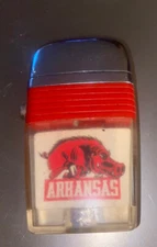 Vintage 1960s Arkansas Razorbacks ￼Scripto Vu Lighter, Good Condition Works Grt