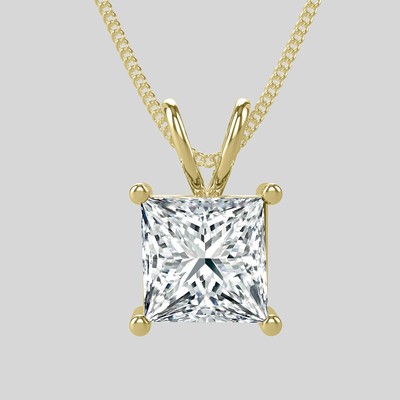 SI1 Natural Enhanced Diamond Pendant 