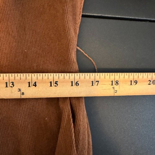 Jacquie the Label Brown Corduroy "Sienna Jumpsuit," Puff Sleeve, Cropped, Large - Picture 6 of 8