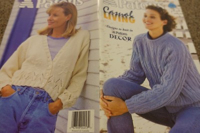 Patons Knitting Pattern Book 750 Casual Living Designs for Decor S-XL