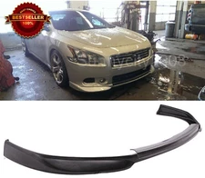 Fit 09-15 Nissan Maxima ST Black Urethane Bumper Lip Spoiler Diffuser Splitter