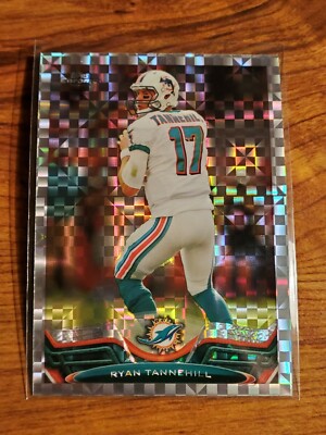 Ryan Tannehill 2013 Topps Chrome X-Fractor Parallel #176 2nd Year Dolphins 