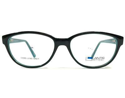 Lantis Optical Eyeglasses Frames CS L6017 Black Blue Square Full Rim 52-16-135