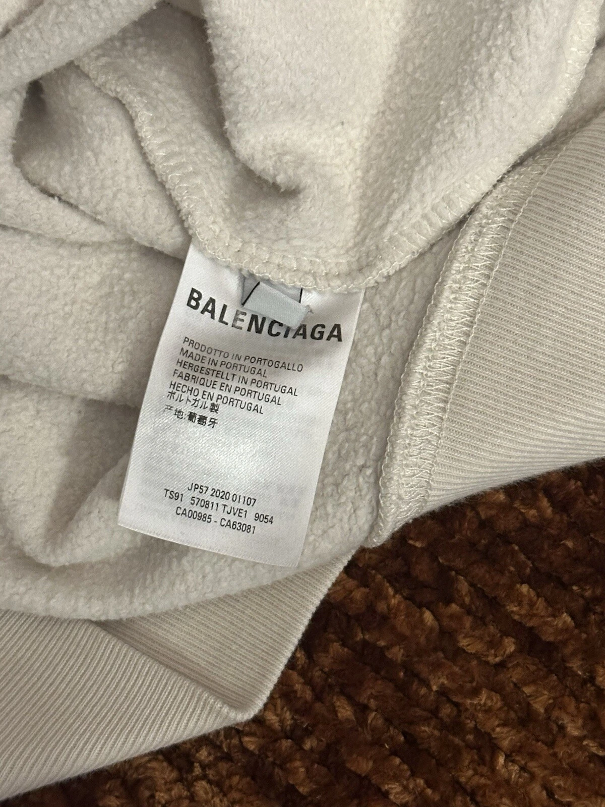 felpa con cappuccio balenciaga